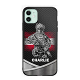 Personalized Austrian Soldier/Veterans Phone Case Printed 22JUY-HY02