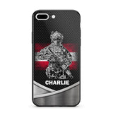 Personalized Austrian Soldier/Veterans Phone Case Printed 22JUY-HY02