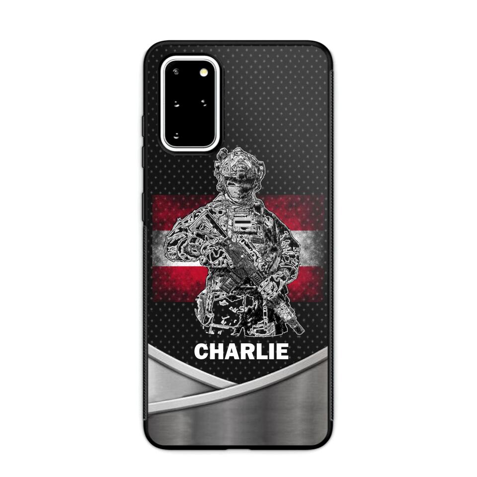 Personalized Austrian Soldier/Veterans Phone Case Printed 22JUY-HY02