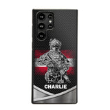 Personalized Austrian Soldier/Veterans Phone Case Printed 22JUY-HY02