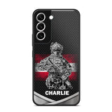 Personalized Austrian Soldier/Veterans Phone Case Printed 22JUY-HY02