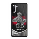 Personalized Austrian Soldier/Veterans Phone Case Printed 22JUY-HY02