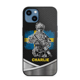 Personalized Swedish Soldier/Veterans Phone Case Printed 22JUY-HY02