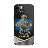 Personalized Swedish Soldier/Veterans Phone Case Printed 22JUY-HY02