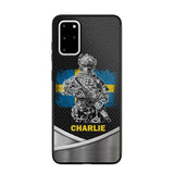 Personalized Swedish Soldier/Veterans Phone Case Printed 22JUY-HY02