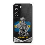 Personalized Swedish Soldier/Veterans Phone Case Printed 22JUY-HY02