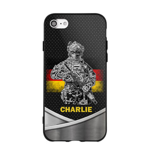 Personalized German Soldier/Veterans Phone Case Printed 22JUY-HY02
