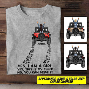 Personalized Girl Love Jeep Tshirt Printed 22JUY-HC04