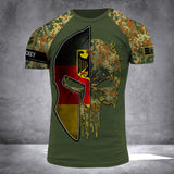 Personalized German Veteran Camo Sku Tshirt or Hoodie 3D Printed QTDT0407