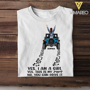 Personalized Girl Love Jeep Tshirt Printed 22JUY-HC04
