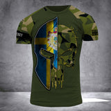 Personalized Sweden Veteran Camo Sku Tshirt or Hoodie 3D Printed QTDT0407