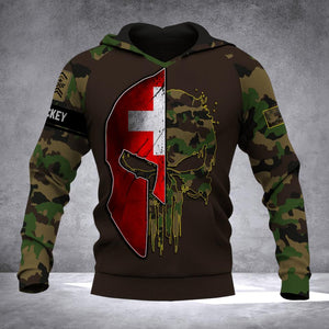 Personalized Swiss Veteran Camo Sku Tshirt or Hoodie 3D Printed QTDT0407