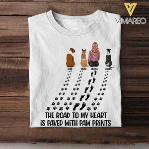 Personalized Happy Mother's Day Dog Mom Tshirt Printed 22JUY-DT02