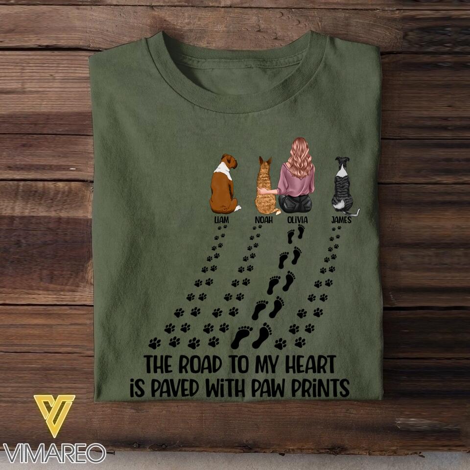 Personalized Happy Mother's Day Dog Mom Tshirt Printed 22JUY-DT02