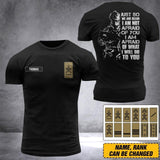 DH Personalized Swiss Veterans/Soldier Tshirt 3D Printed DT0407