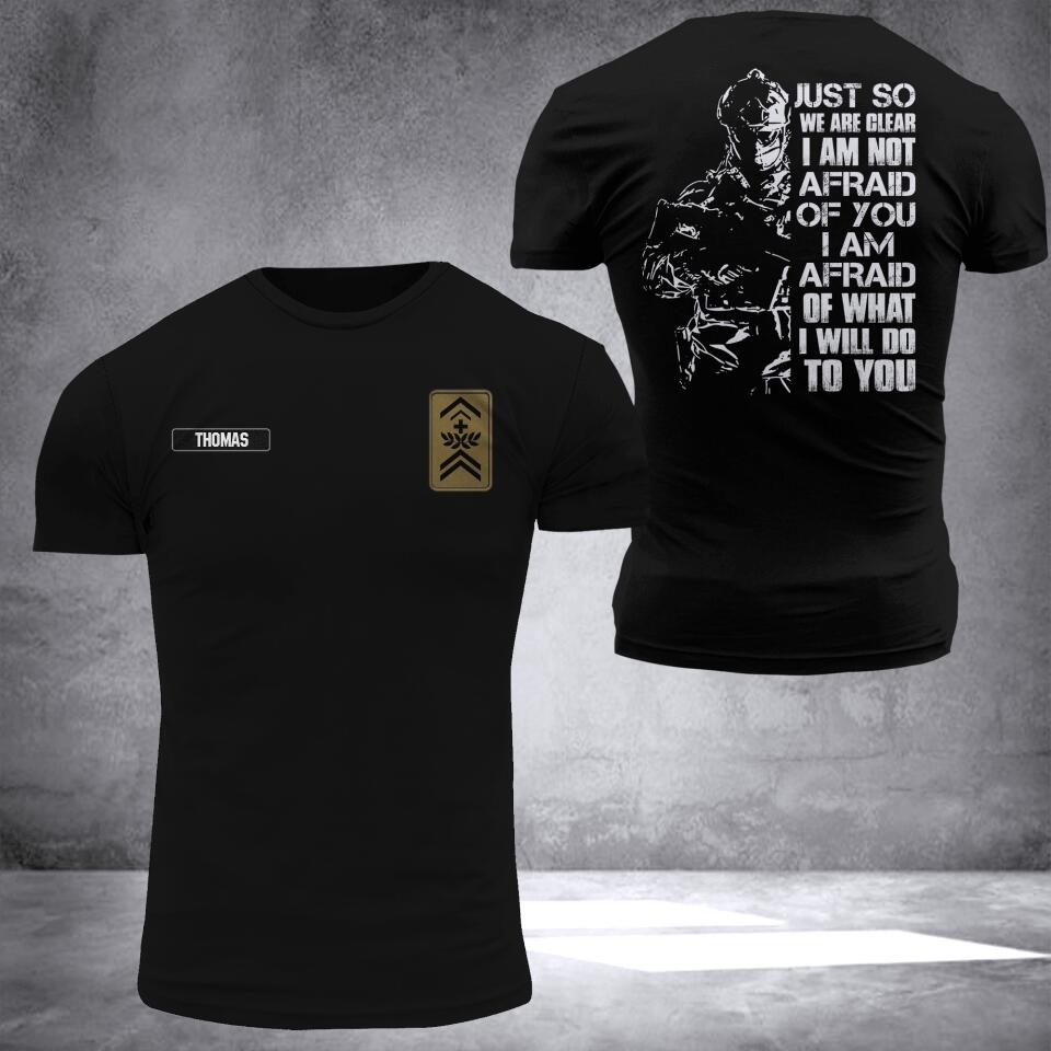 DH Personalized Swiss Veterans/Soldier Tshirt 3D Printed DT0407