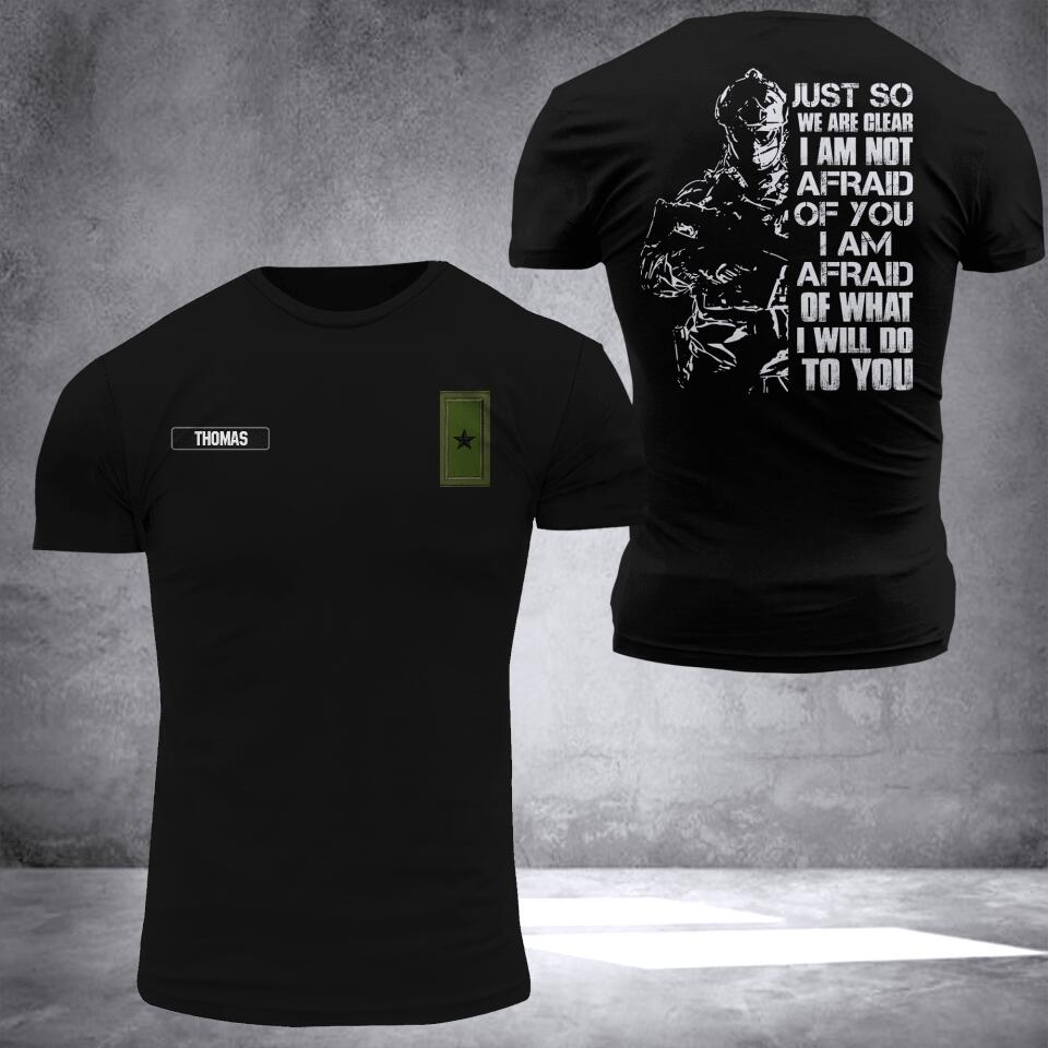 DH Personalized Swedish Veterans/Soldier Tshirt 3D Printed DT0407