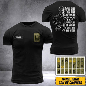 DH Personalized German Veterans/Soldier Tshirt 3D Printed DT0407