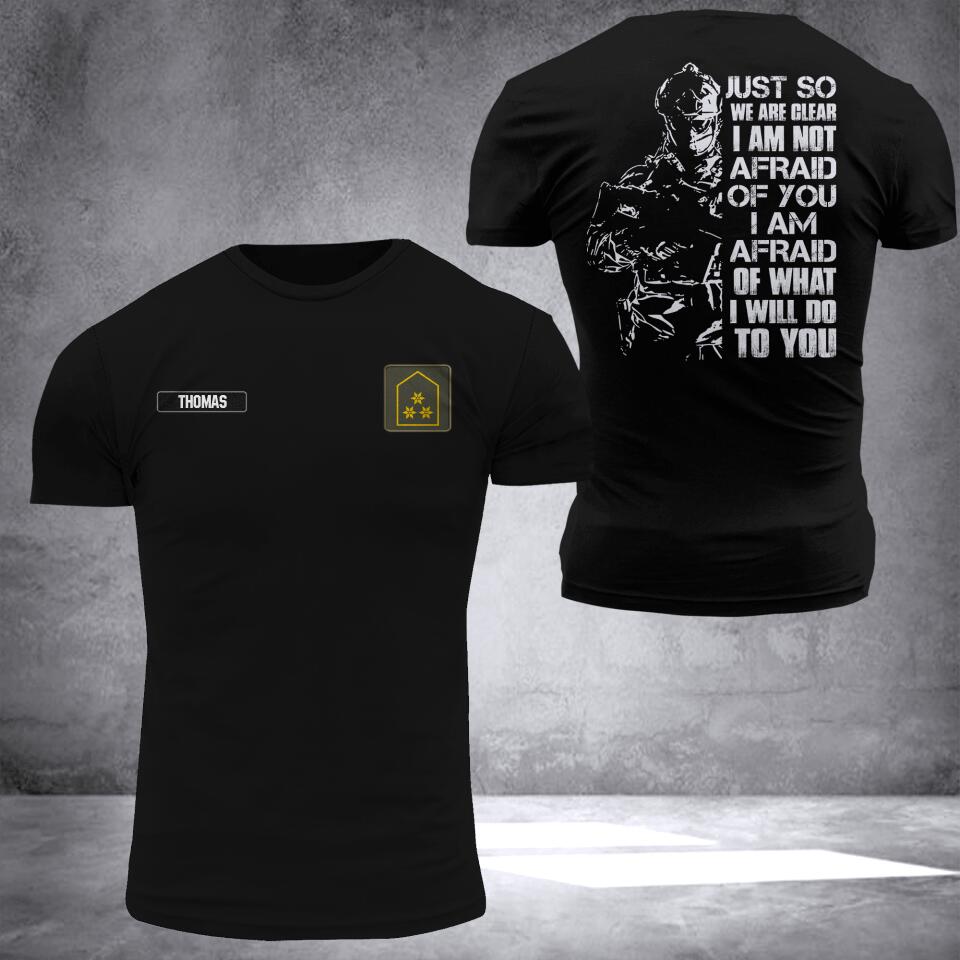 DH Personalized Austrian Veterans/Soldier Tshirt 3D Printed DT0407