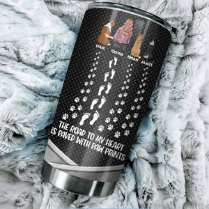 Personalized Girl Love Dogs Tumbler Printed 22JUY-HC04