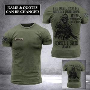 Personalized US Army Veterans/Soldier Tshirt 3D Printed QTHC0507