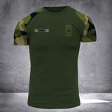 DH Personalized Swedish Veterans/Soldier Tshirt 3D Printed DT0507