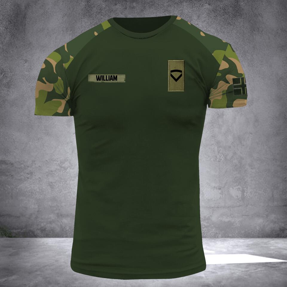 DH Personalized Norwegian Veterans/Soldier Tshirt 3D Printed DT0507