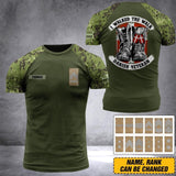 DH Personalized Danish Veterans/Soldier Tshirt 3D Printed DT0507