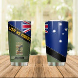 Personalized Australian Veteran/ Solider Lest We Forget Tumbler Printed QTDT0507