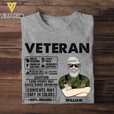Personalized Swedish Veterans/Soldier Tshirt Printed 22JUY-HC06