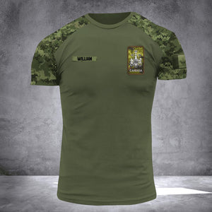 DH Personalized Canadian Veterans/Soldier Tshirt 3D Printed DT06072