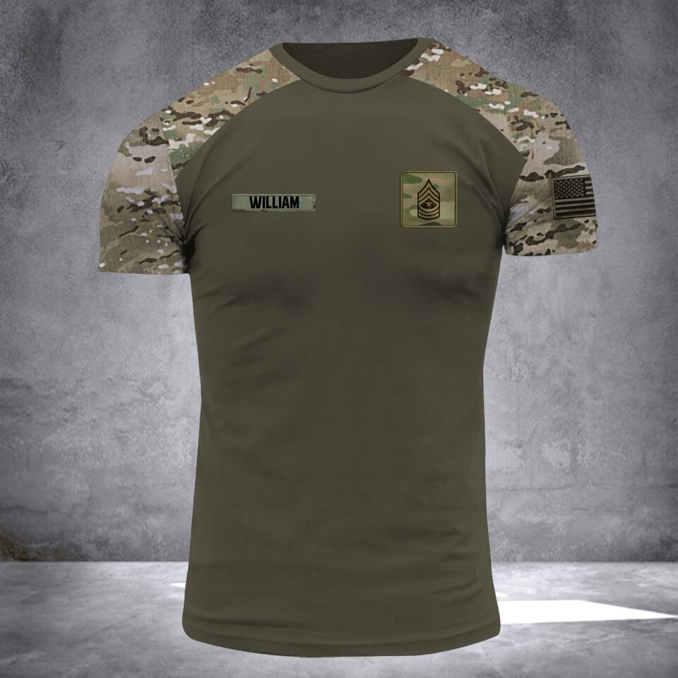 DH Personalized US Veterans/Soldier Tshirt 3D Printed DT06072