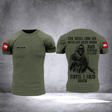 Personalized Austria Army Veterans/Soldier Tshirt 3D Printed QTHC0607