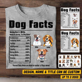 Personalized Dog Facts Tshirt Printed 22JUY-HQ07