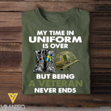 DH Personalized Swedish Veterans/Soldier Tshirt Printed HQ0807