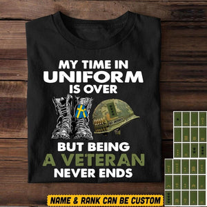 DH Personalized Swedish Veterans/Soldier Tshirt Printed HQ0807