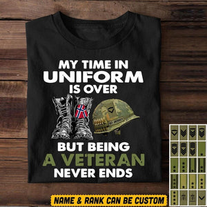 DH Personalized Norwegian Veterans/Soldier Tshirt Printed HQ0807