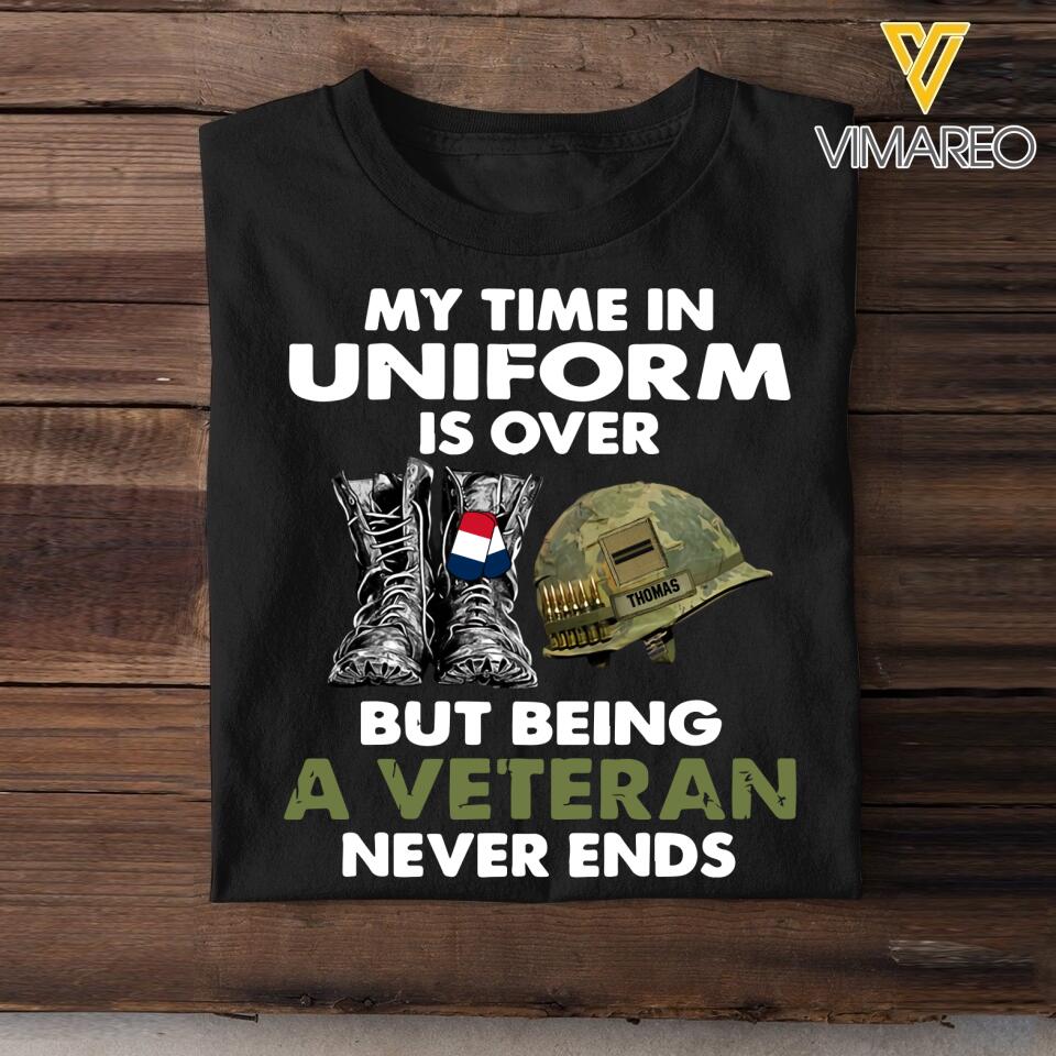 DH Personalized French Veterans/Soldier Tshirt Printed HQ0807