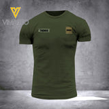 DH Personalized French Veterans/Soldier Tshirt 3D Printed HC0807