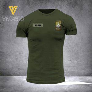 DH Personalized Canadian Veterans/Soldier Tshirt 3D Printed HC0807