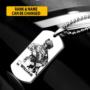 Personalized Danish Soldier/Veterans Necklaces Printed 22JUY-HY08