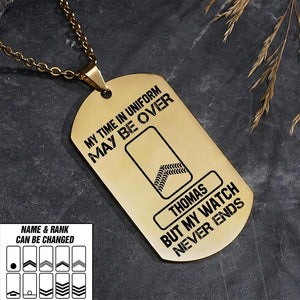 DH Personalized Netherland Soldier/Veterans Necklaces Printed DT0807