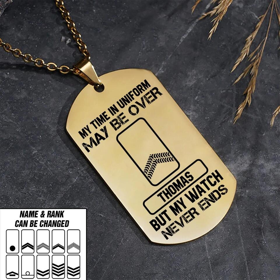 DH Personalized Netherland Soldier/Veterans Necklaces Printed DT0807