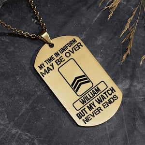 DH Personalized Netherland Soldier/Veterans Necklaces Printed DT0807