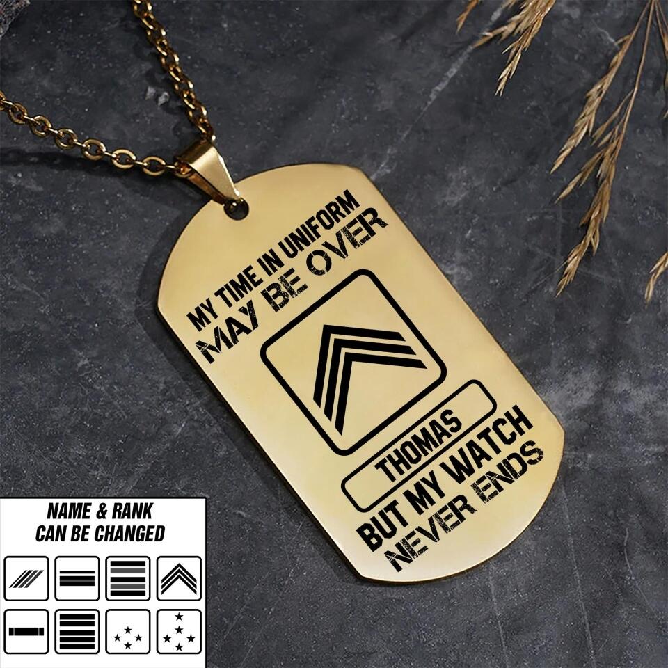 DH Personalized French Soldier/Veterans Necklaces Printed DT0807