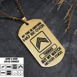 DH Personalized French Soldier/Veterans Necklaces Printed DT0807