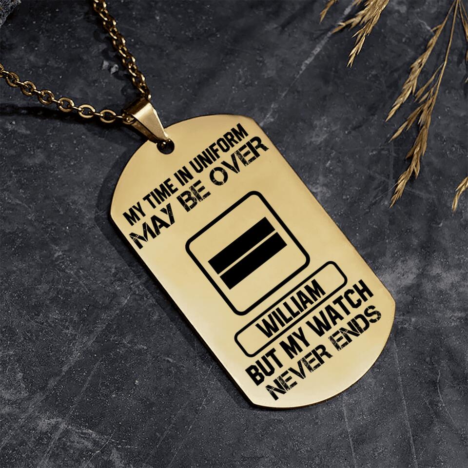 DH Personalized French Soldier/Veterans Necklaces Printed DT0807