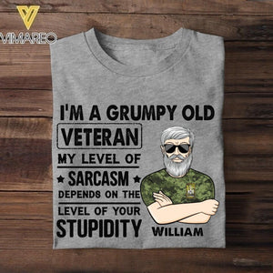 Personalized Canadian Veterans/Soldier Tshirt Printed 22JUY-HC08