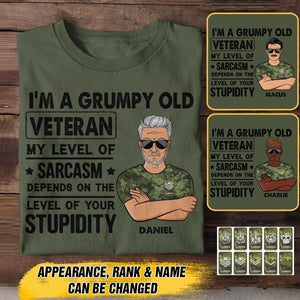 Personalized Canadian Veterans/Soldier Tshirt Printed 22JUY-HC08