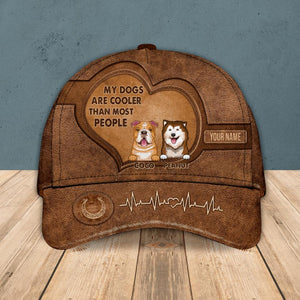 Personalized My Dog Are Cooler Than Most People Cap Printed NQHC0807